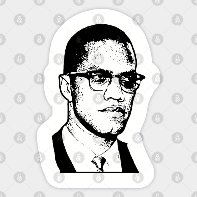 Malcolm X, Black History Sticker by UrbanLifeApparel